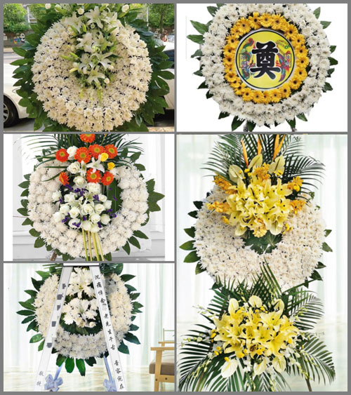 湖北咸宁市崇阳县白霓镇花圈速递